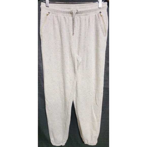 Athleta Girl Jogger Sz XXL/16 Pant Athletic Lounge Sweatpants White Speckled EUC - Picture 1 of 9
